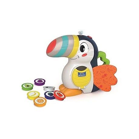 Tucán frutas y colores