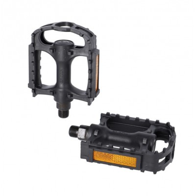 XLC PEDAL SPORT 9/16" CON TACOS GOMA GRIS/NEGRO CS