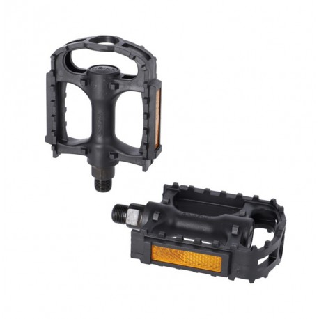 XLC PEDAL SPORT 9/16" CON TACOS GOMA GRIS/NEGRO CS