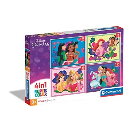 4IN1 PUZZLE DISNEY PRINCESS