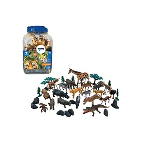 SET DE 40 PIEZAS ANIMALES SALVAJES