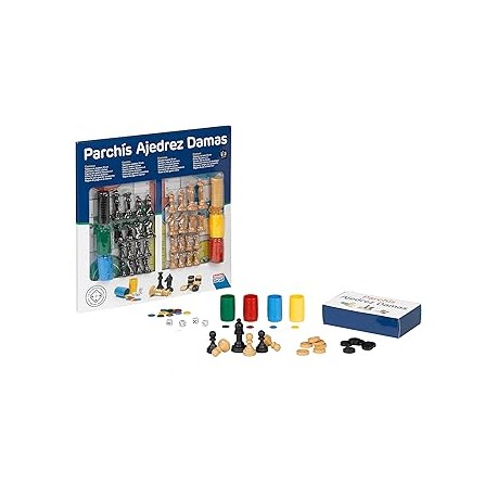 12527914 PARCHIS AJEDREZ DAMAS CON ACC.33 CM.