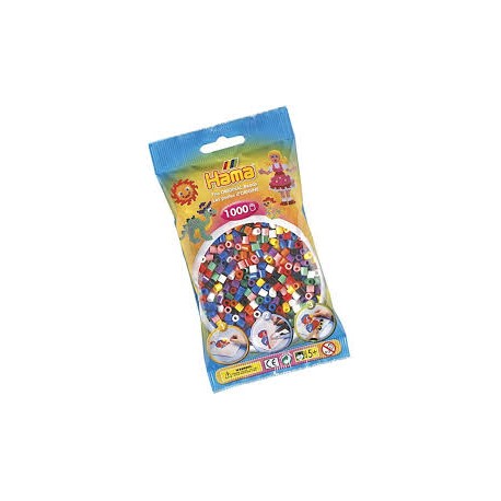 hama midi 1000 piezas (10 colores) mix 00