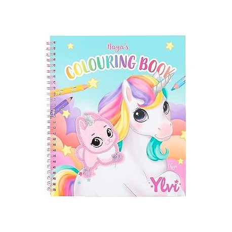 YLVI LIBRO DE COLOREAR CON UNICORNIO