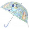 Bluey Paraguas Manual Infantil Transparente Burbuja 48 cm