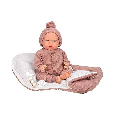 REBORN ARIAS 40 CM ELBA ROSA C/SACO DORMIR