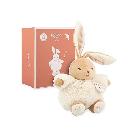 CONEJO MUSICAL CREMA 17CM