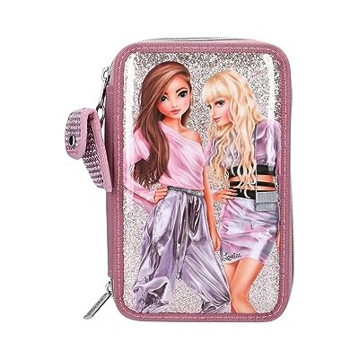 TOPModel estuche triple con purpurina