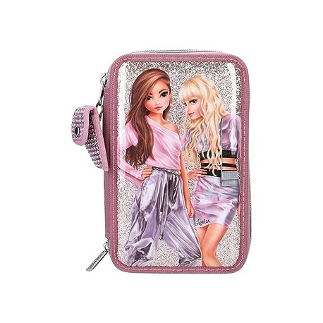 TOPModel estuche triple con purpurina