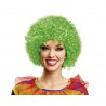 PELUCA RIZADA VERDE ADULTO