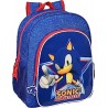 Mochila Junior Adaptable A Carro Sonic "Let''s Rol