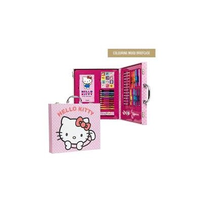 Set papelería coloreable maletín hello kitty