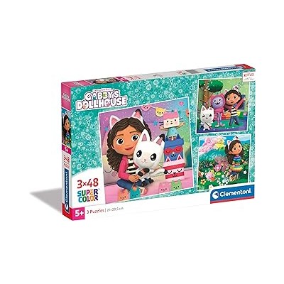 PUZZLE 3X48 SQUARE GABBY'S DOLLHOUSE