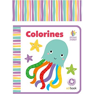 APRENDER JUGANDO - LIBRO CARTÓN Y EVA - COLORINES