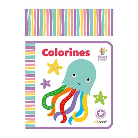 APRENDER JUGANDO - LIBRO CARTÓN Y EVA - COLORINES