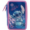Stitch Plumier 3 Pisos con Material Escolar