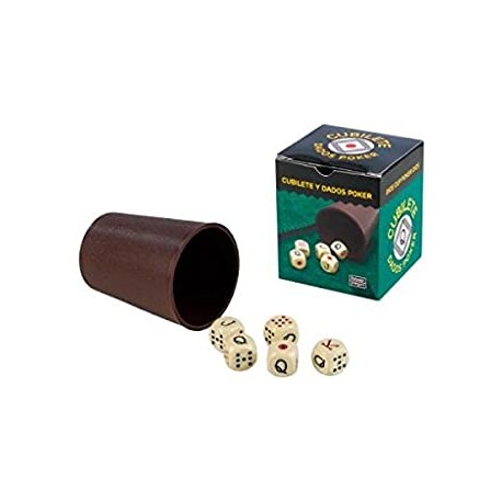 CUBILETE POKER CAJA CARTON