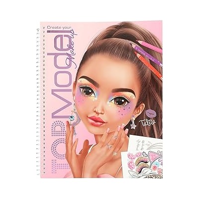 TOPModel Make-up Colouring Book