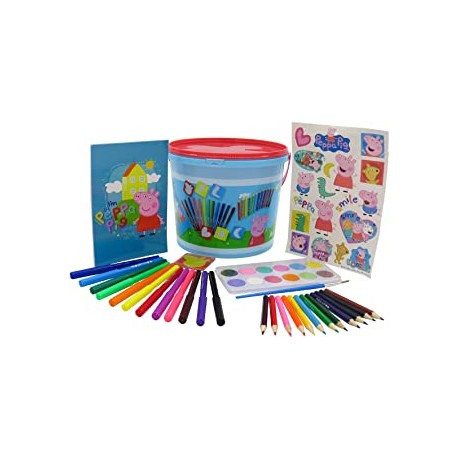 SET DE ACTIVIDADES 46 PIEZAS CUBO PEPPA PIG