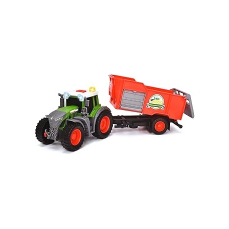 Tractor Fendt Granja Trailer 26 cm Luz y Sonido