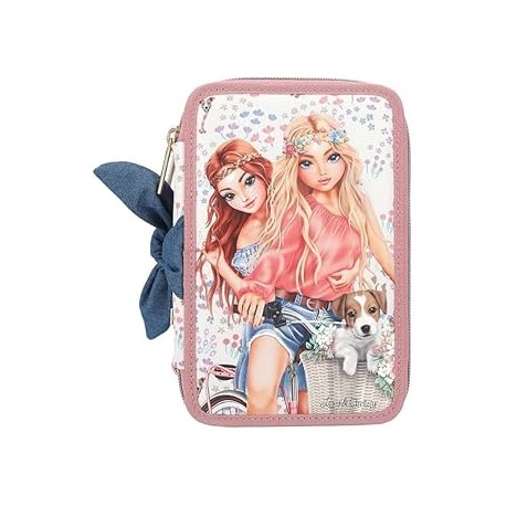 TOPModel estuche triple VELO FLEUR