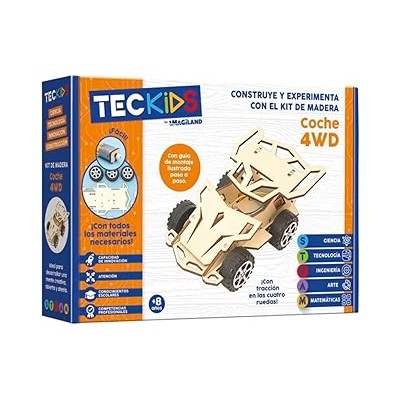KIT EN MADERA - COCHE 4WD TRACCION A LAS 4 RUEDAS