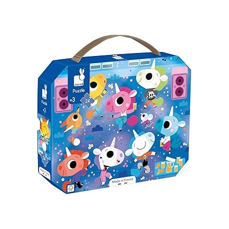 PUZLE CONCIERTO DE ROCK UNICORNIOS - 24 PIEZAS