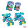 Patines 4 ruedas+protecciones Peppa Pig