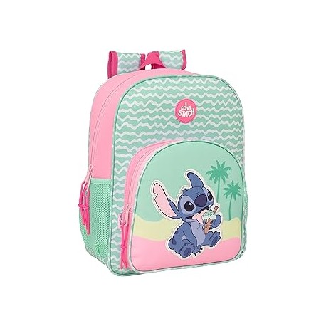 MOCHILA JUNIOR ADAPT.CARRO STITCH "ICE CREAM"