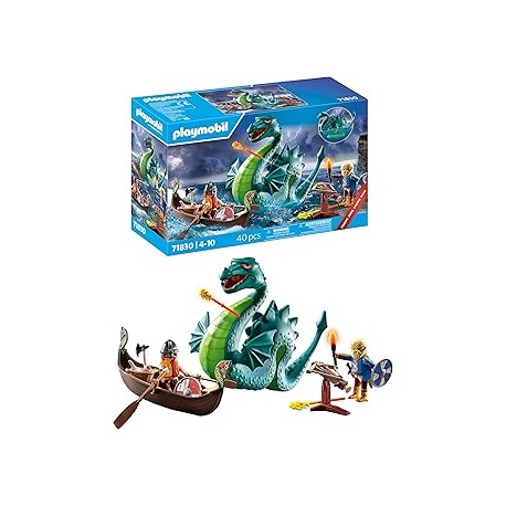 Vikingos con monstruo marino