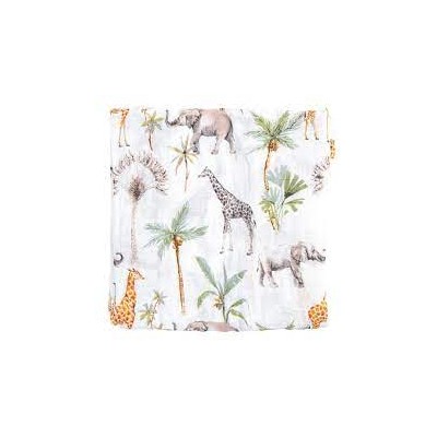 MUSELINA BAMBU 120X120 564 AFRICA C21 01 BLANCO