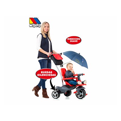 Triciclo. R.Goma+Cint+Bolsa Rojo T.V.