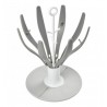 Escurre biberones plegable flower gris