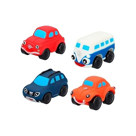 Motor Town - Pack 4 Coches Blanditos 18m+ Surtidos