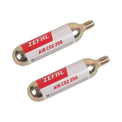 BLISTER 2 CARTUCHOS DE AIRE ZEFAL CO2 25 g C/ROSCA