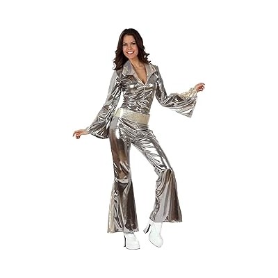 DISFRAZ DISCO PLATEADO XS-S