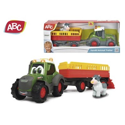Abc- Tractor Fendt Trailer Animales 30 cm