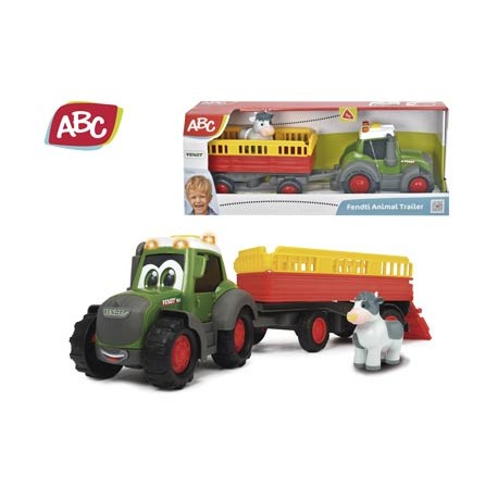 Abc- Tractor Fendt Trailer Animales 30 cm