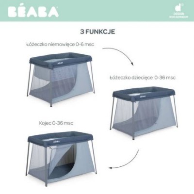 CUNA VIAJE 3 EN 1 EAZY SLEEP GRIS MIN.