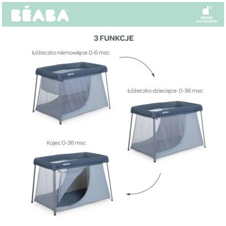 CUNA VIAJE 3 EN 1 EAZY SLEEP GRIS MIN.