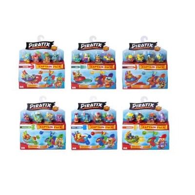 Piratix Shark Treasure - Captain Pack Asst Surtido