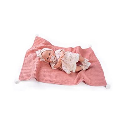 Bimba lagrimitas con mantita primavera