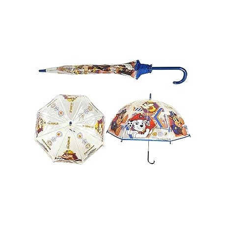 PARAGUAS TRANSPARENTE CAMPANA 48CMPAW PATROL (6x8)