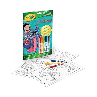 Libro Actividades y Colorear Lilo & Stitch con 7 rotuladores