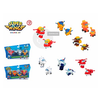 Super Wings Transform-a-bots pack 4