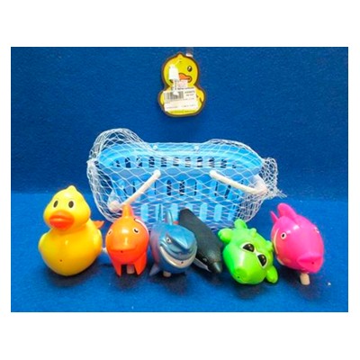 CESTA CON 7 ANIMALITOS BAÑO