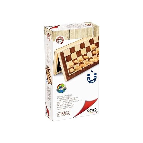 Ajedrez magnético marquetería (madera fsc)
