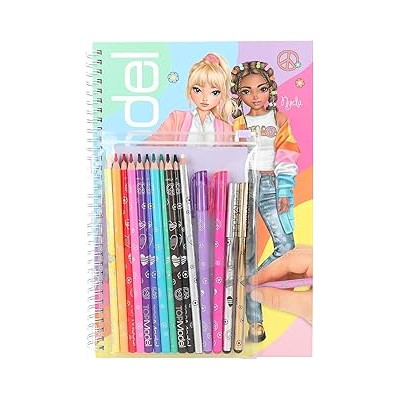 TOPModel libro de colorear con set de c