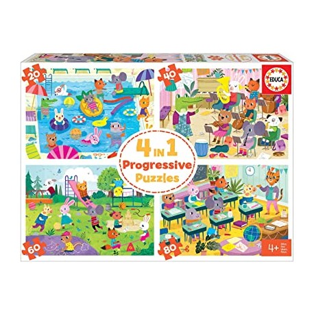 UN DÍA EN LA ESCUELA 20-40-60-80 "4 IN 1 PU