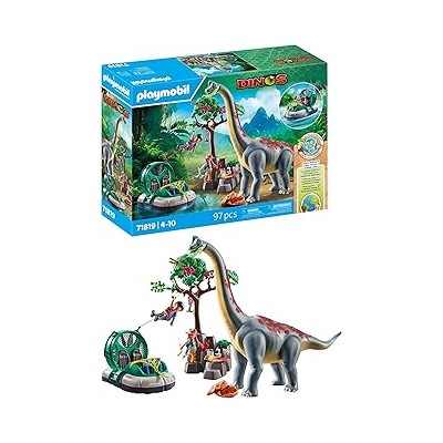 Braquiosaurio con aerodeslizador